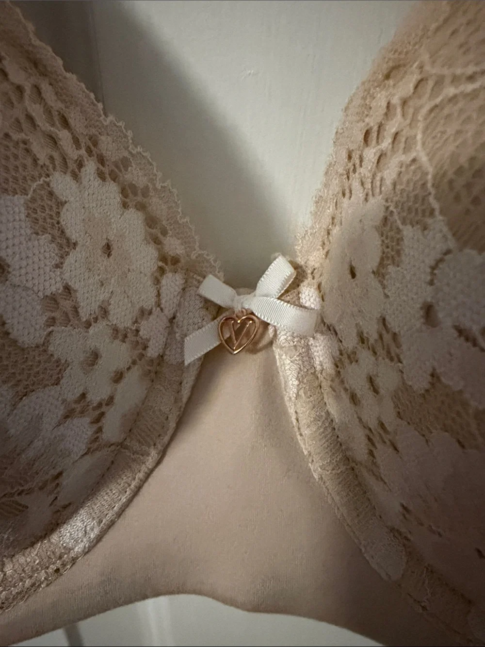 Victoria's Secret Beige Lace Push-Up Bra